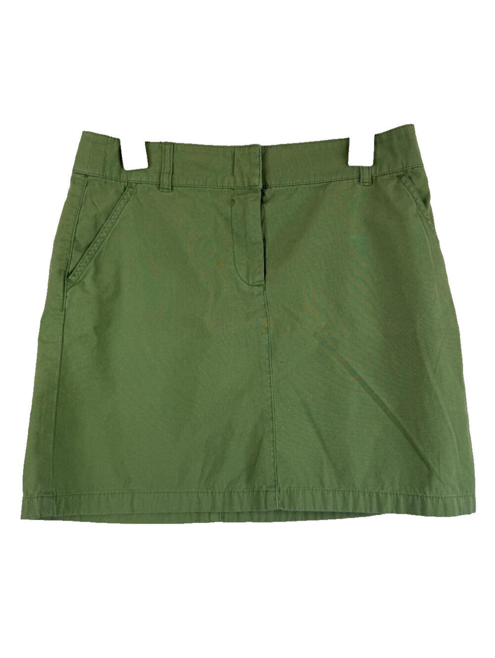 J Crew Womens Mini Skirt Size 6 Green Summer Minimalist Preppy School Girl